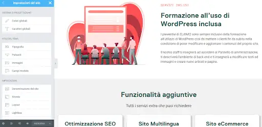 Impostazioni del Sito