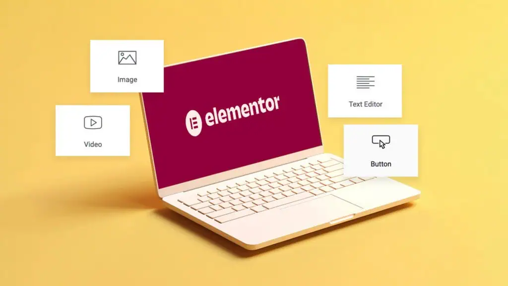 Strumento di creazione sito WordPress con Elementor e elementi drag-and-drop.